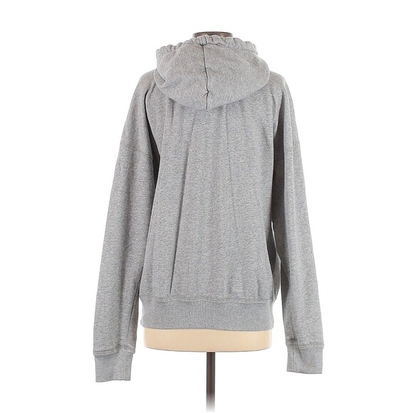 ISABEL MARANT ÉTOILE Gray Red Logo Cotton Blend Pull Over Hoodie - FR 34 / US 2 - Picture 4 of 4